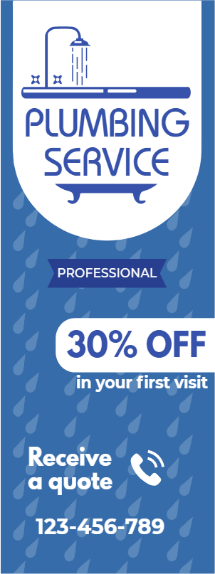 Custom Outdoor Yard Signs Multiple Sizes Professional Plumbing Service