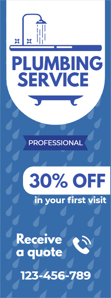 Custom Outdoor Yard Signs Multiple Sizes Professional Plumbing Service