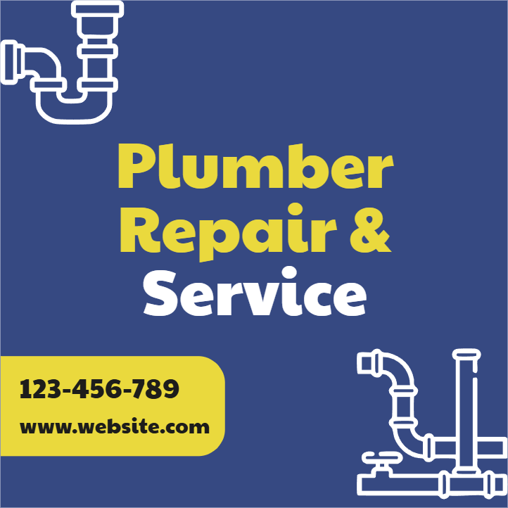 Custom Outdoor Yard Signs Multiple Sizes Plumber Repair Service