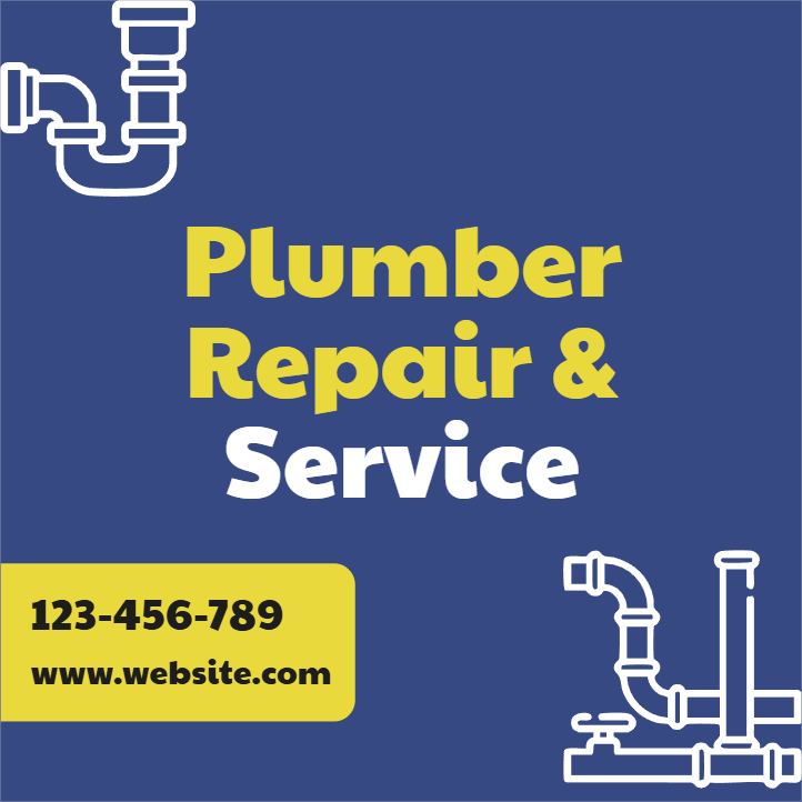 Custom Outdoor Yard Signs Multiple Sizes Plumber Repair Service