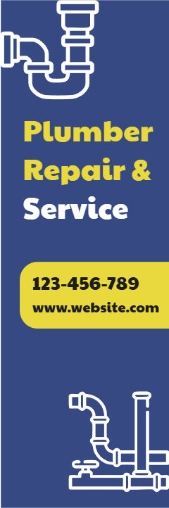 Custom Outdoor Yard Signs Multiple Sizes Plumber Repair Service