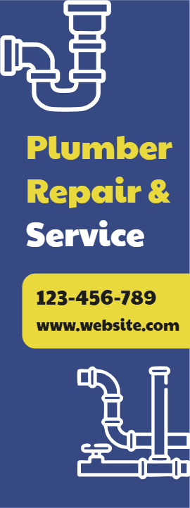Custom Outdoor Yard Signs Multiple Sizes Plumber Repair Service