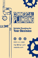 Custom Outdoor Yard Signs Multiple Sizes Commercial Plumbing