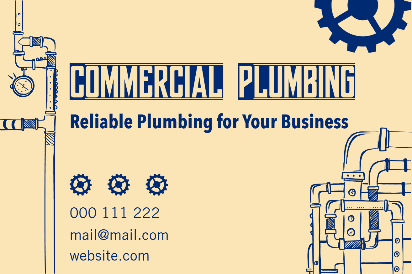 Custom Outdoor Yard Signs Multiple Sizes Commercial Plumbing