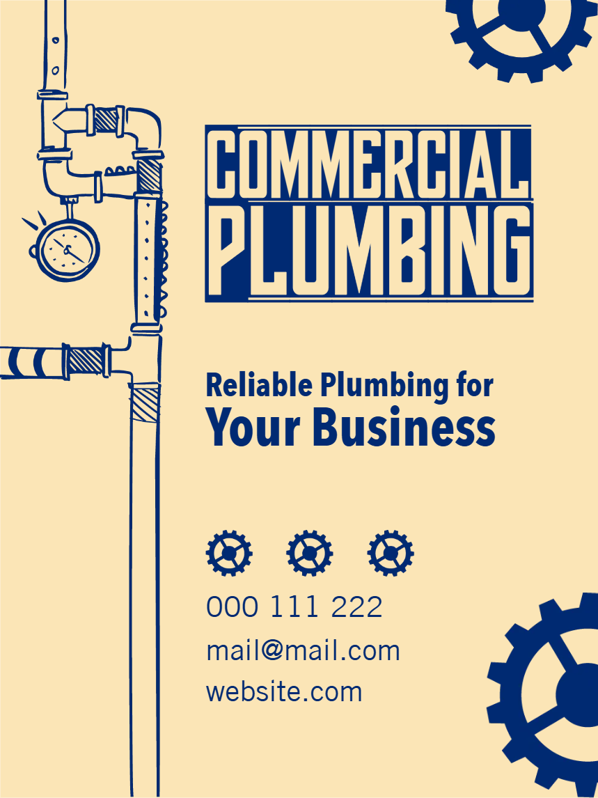 Custom Outdoor Yard Signs Multiple Sizes Commercial Plumbing