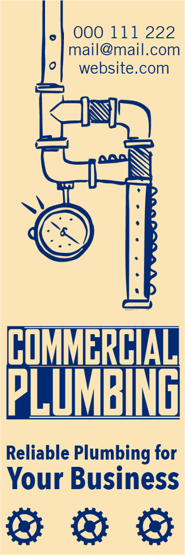 Custom Outdoor Yard Signs Multiple Sizes Commercial Plumbing