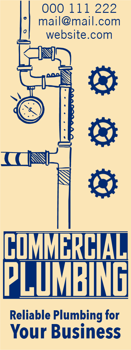 Custom Outdoor Yard Signs Multiple Sizes Commercial Plumbing