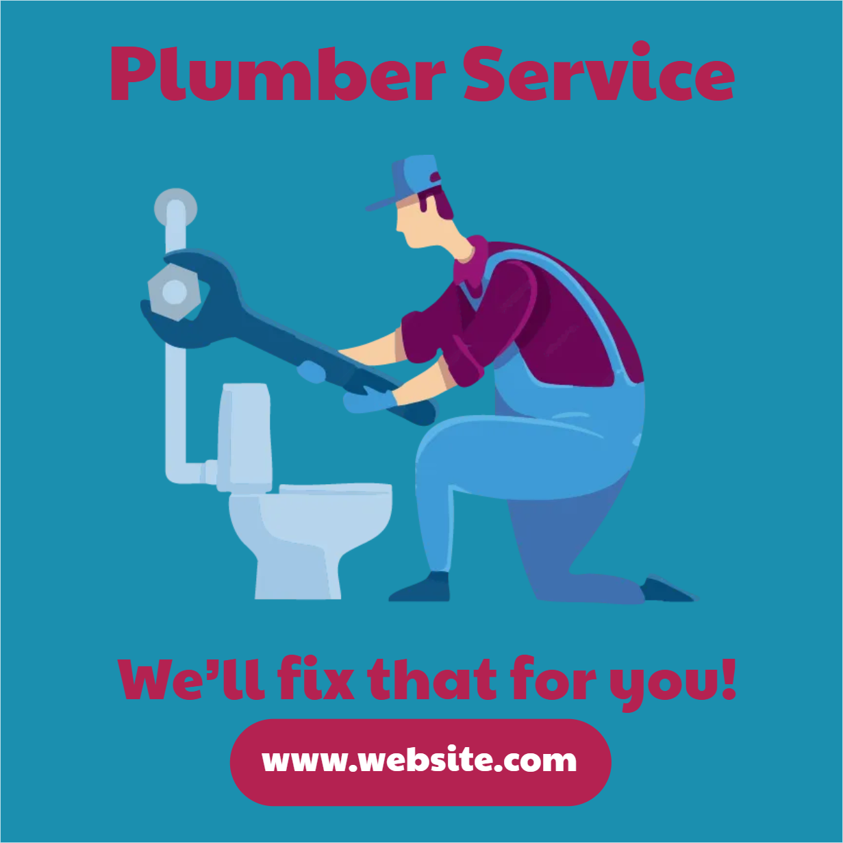 Custom Outdoor Yard Signs Multiple Sizes Plumber Service