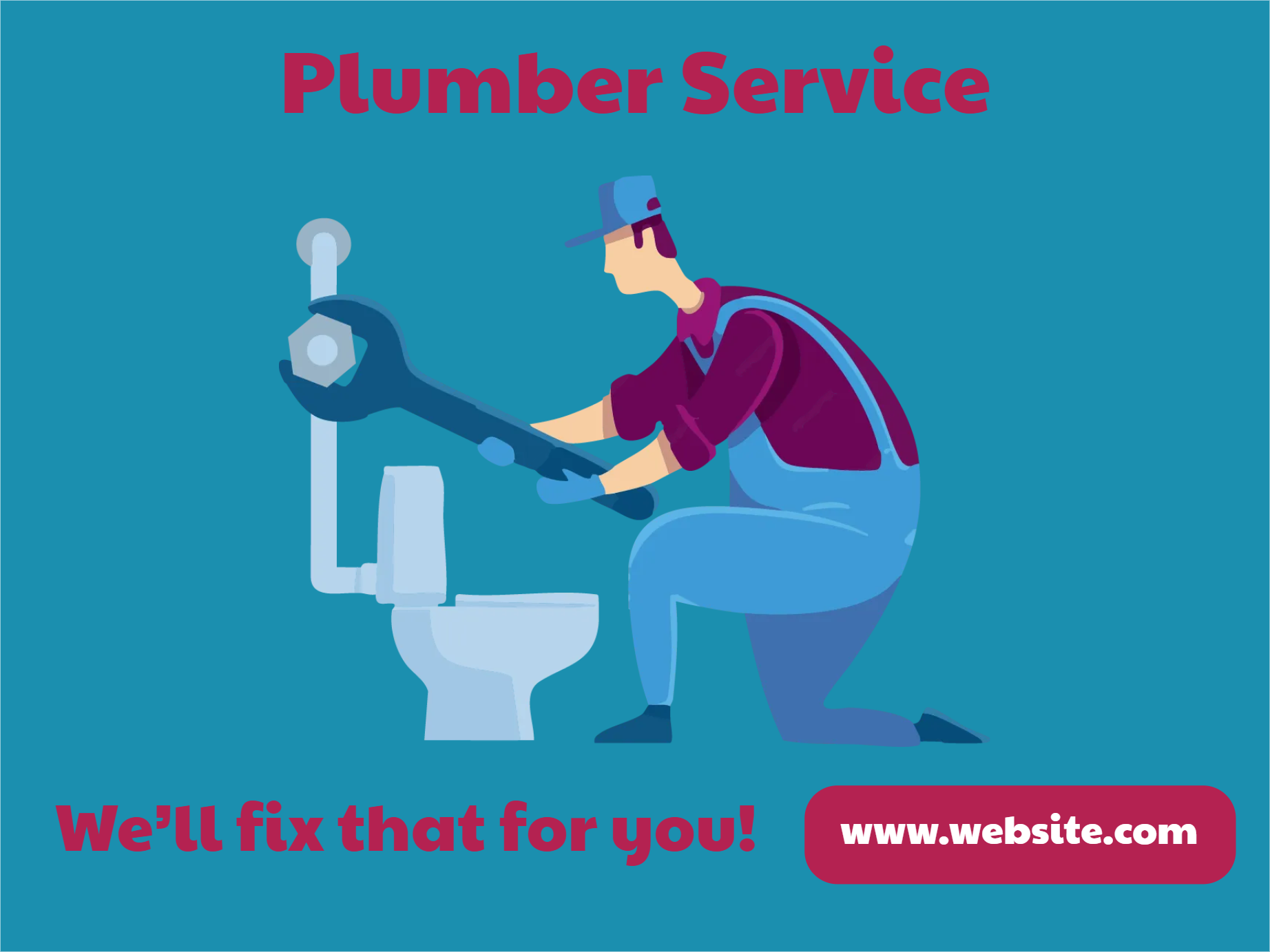 Custom Outdoor Yard Signs Multiple Sizes Plumber Service