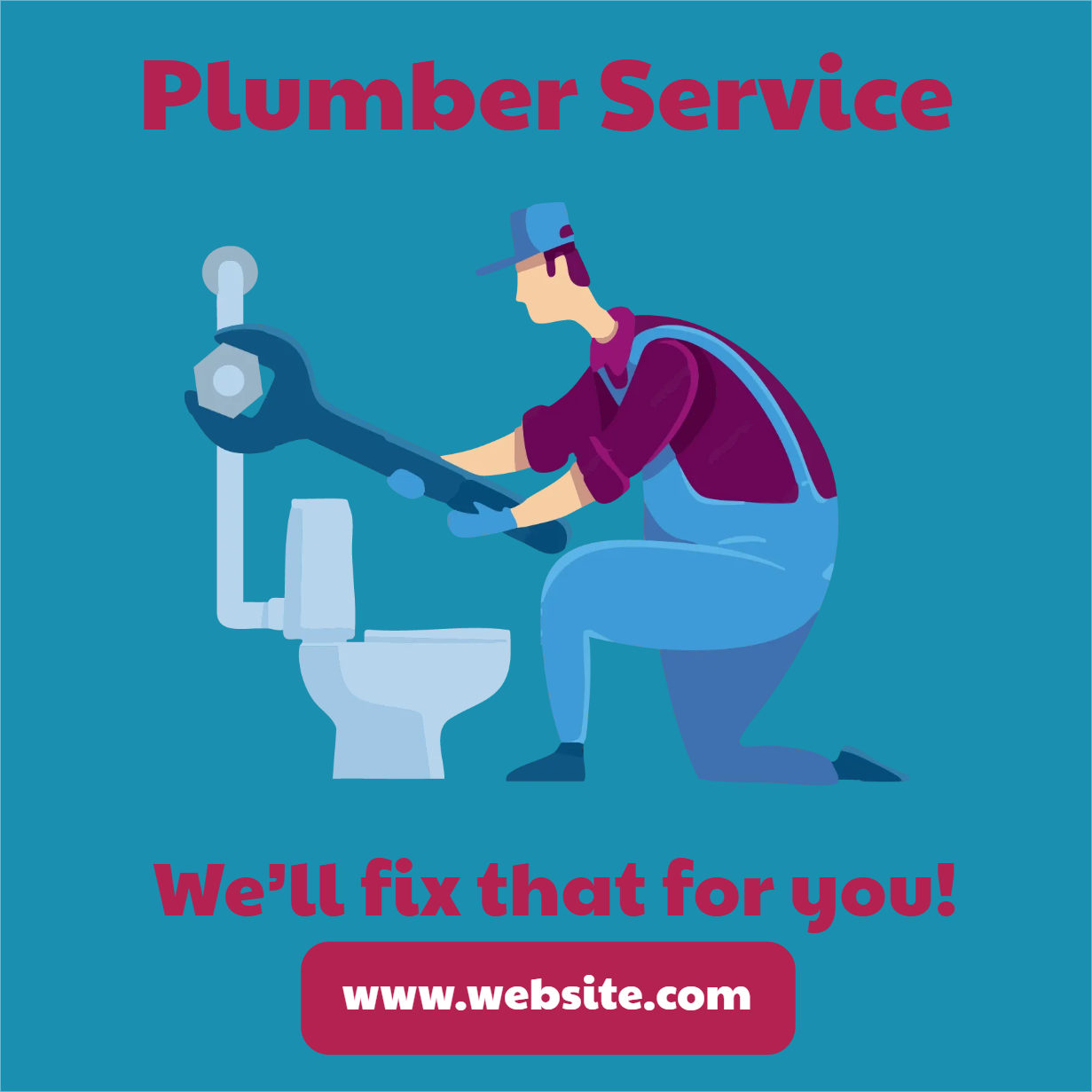 Custom Outdoor Yard Signs Multiple Sizes Plumber Service