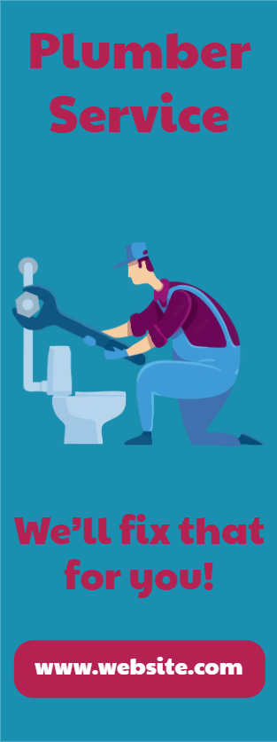 Custom Outdoor Yard Signs Multiple Sizes Plumber Service