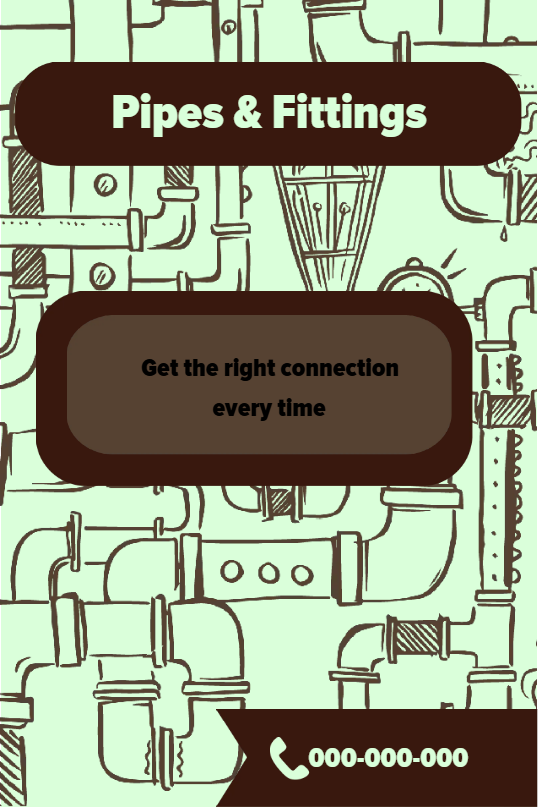 Custom Outdoor Yard Signs Multiple Sizes Pipes and Fittings