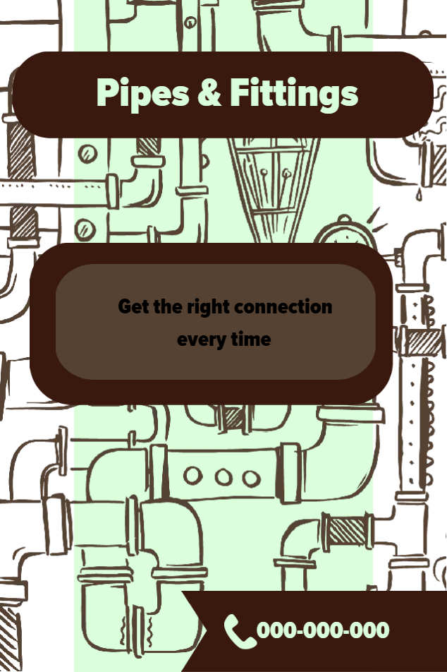 Custom Outdoor Yard Signs Multiple Sizes Pipes and Fittings