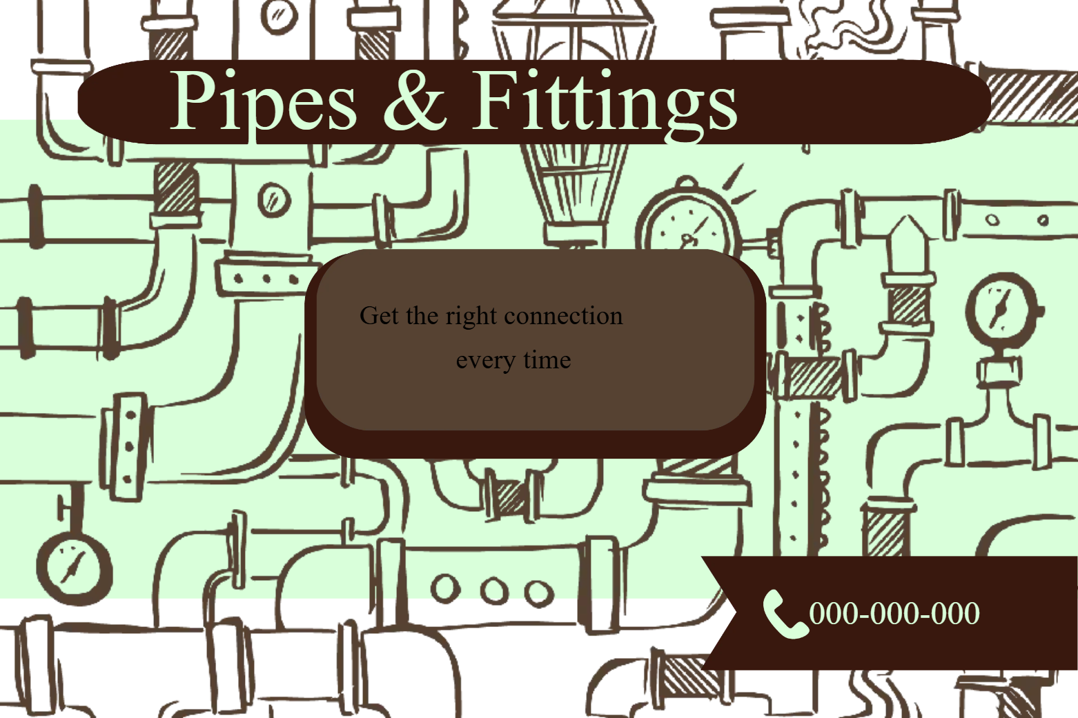 Custom Outdoor Yard Signs Multiple Sizes Pipes and Fittings