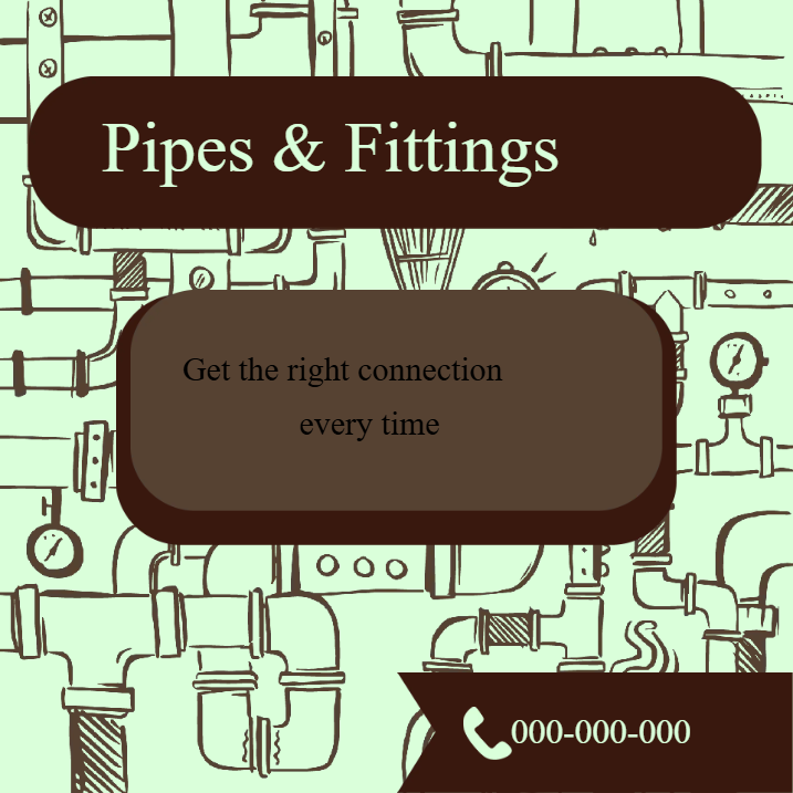 Custom Outdoor Yard Signs Multiple Sizes Pipes and Fittings