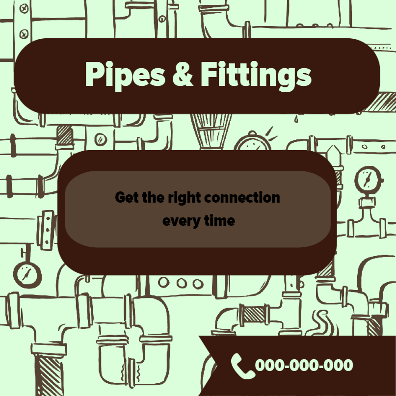 Custom Outdoor Yard Signs Multiple Sizes Pipes and Fittings