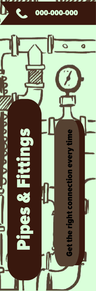 Custom Outdoor Yard Signs Multiple Sizes Pipes and Fittings