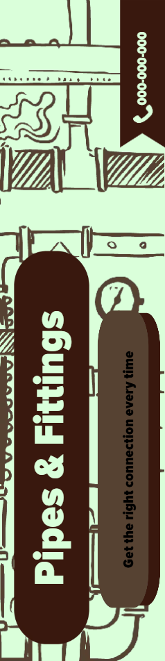 Custom Outdoor Yard Signs Multiple Sizes Pipes and Fittings