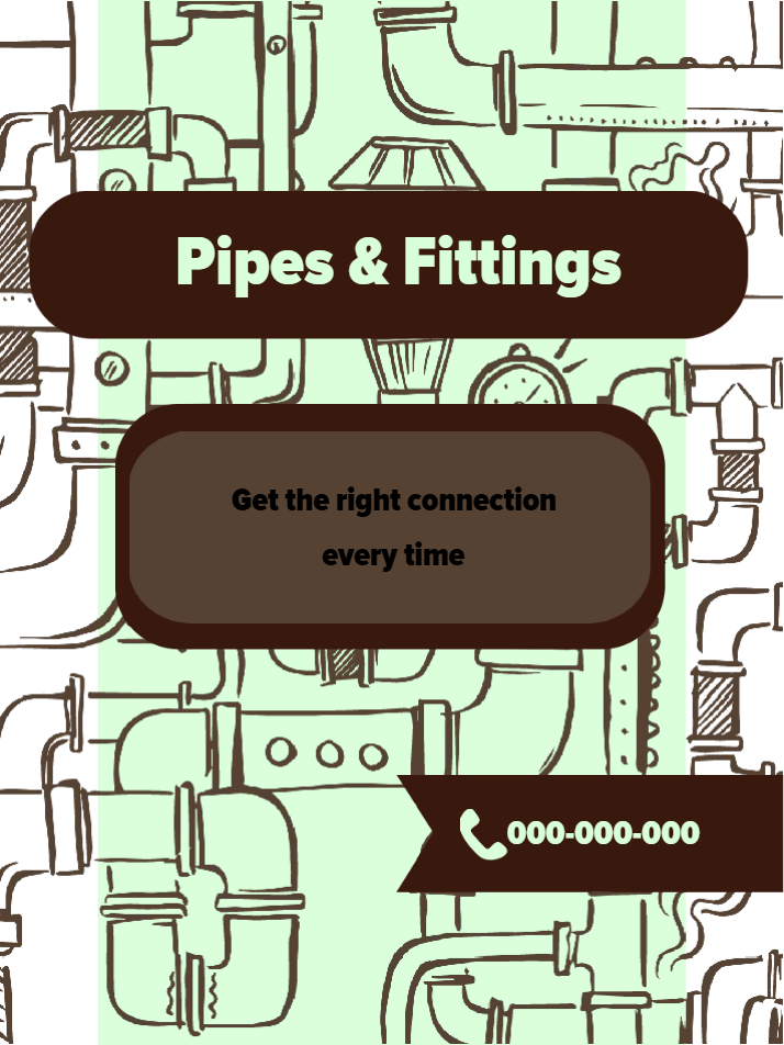 Custom Outdoor Yard Signs Multiple Sizes Pipes and Fittings