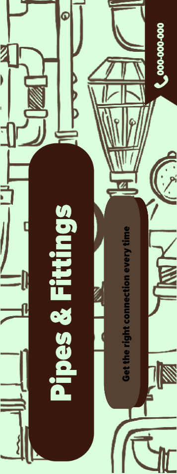 Custom Outdoor Yard Signs Multiple Sizes Pipes and Fittings