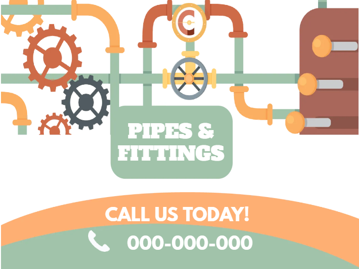 Custom Outdoor Yard Signs Multiple Sizes Pipes and Fittings Call Us Today!