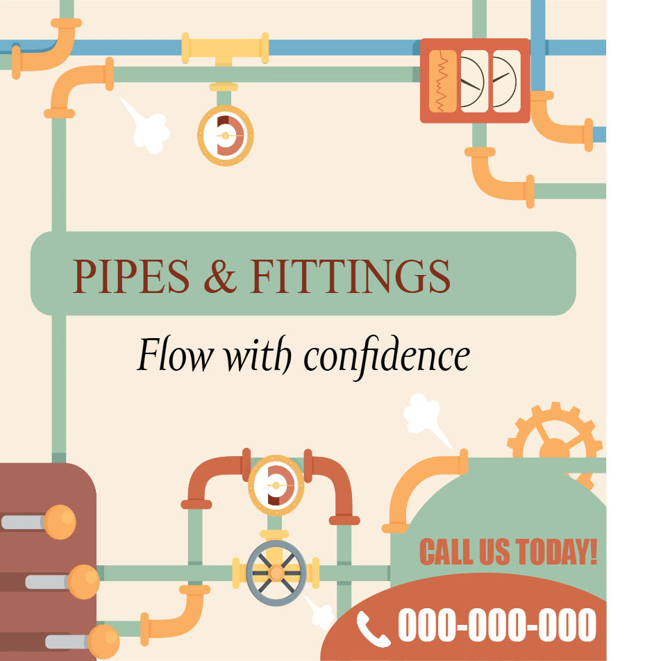 Custom Outdoor Yard Signs Multiple Sizes Pipes and Fittings Call Us Today!