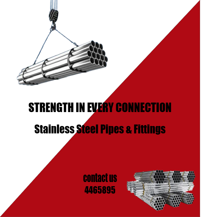 Custom Outdoor Yard Signs Multiple Sizes Stainless Steel Pipes and Fittings