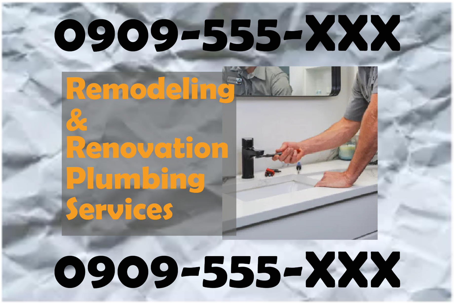 Custom Outdoor Yard Signs Multiple Sizes Remodeling and Renovation Plumbing Services