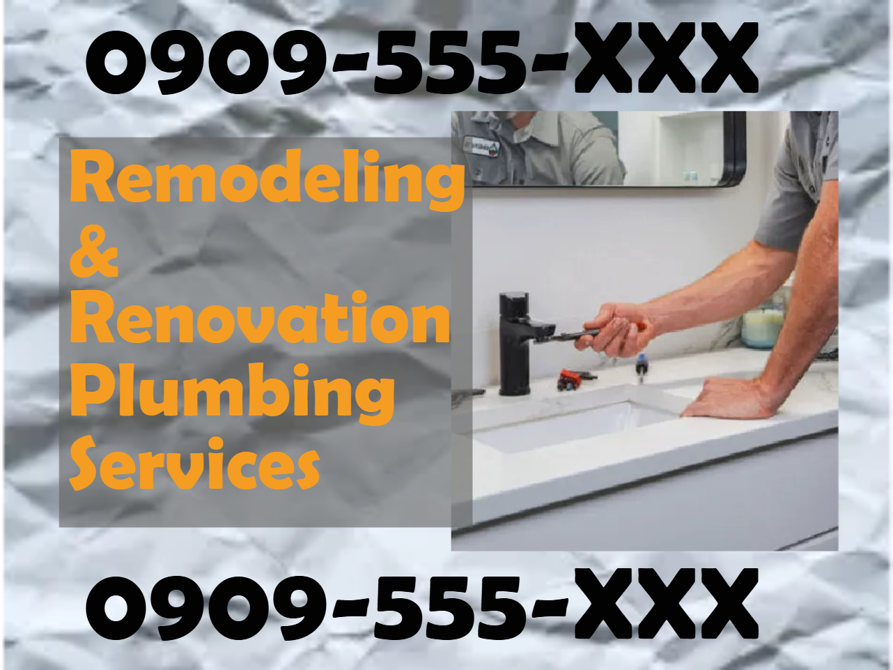 Custom Outdoor Yard Signs Multiple Sizes Remodeling and Renovation Plumbing Services