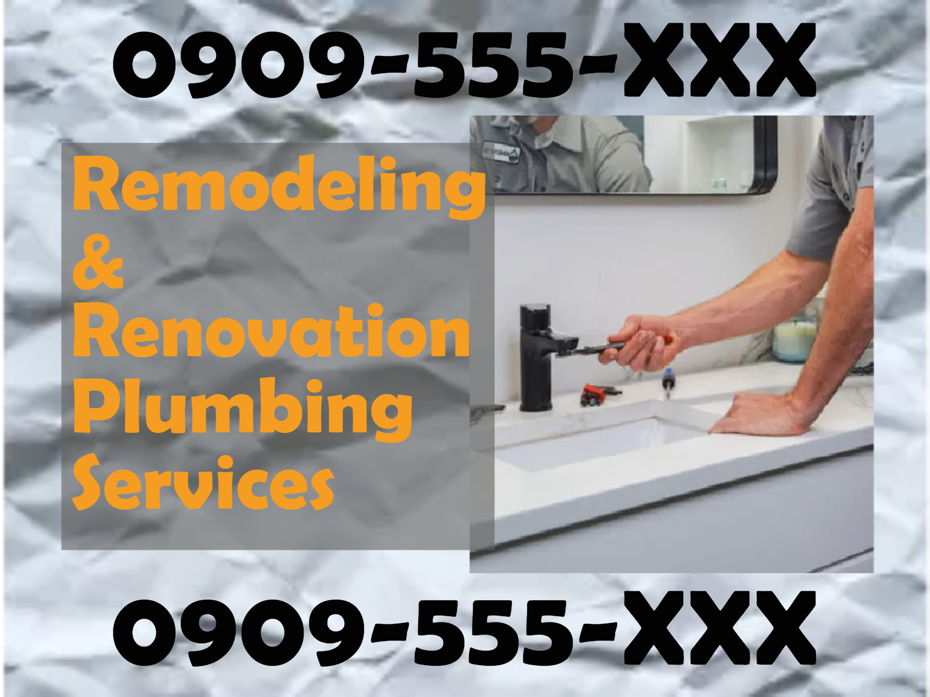 Custom Outdoor Yard Signs Multiple Sizes Remodeling and Renovation Plumbing Services