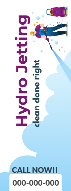 Custom Outdoor Yard Signs Multiple Sizes Hydro Jetting 3