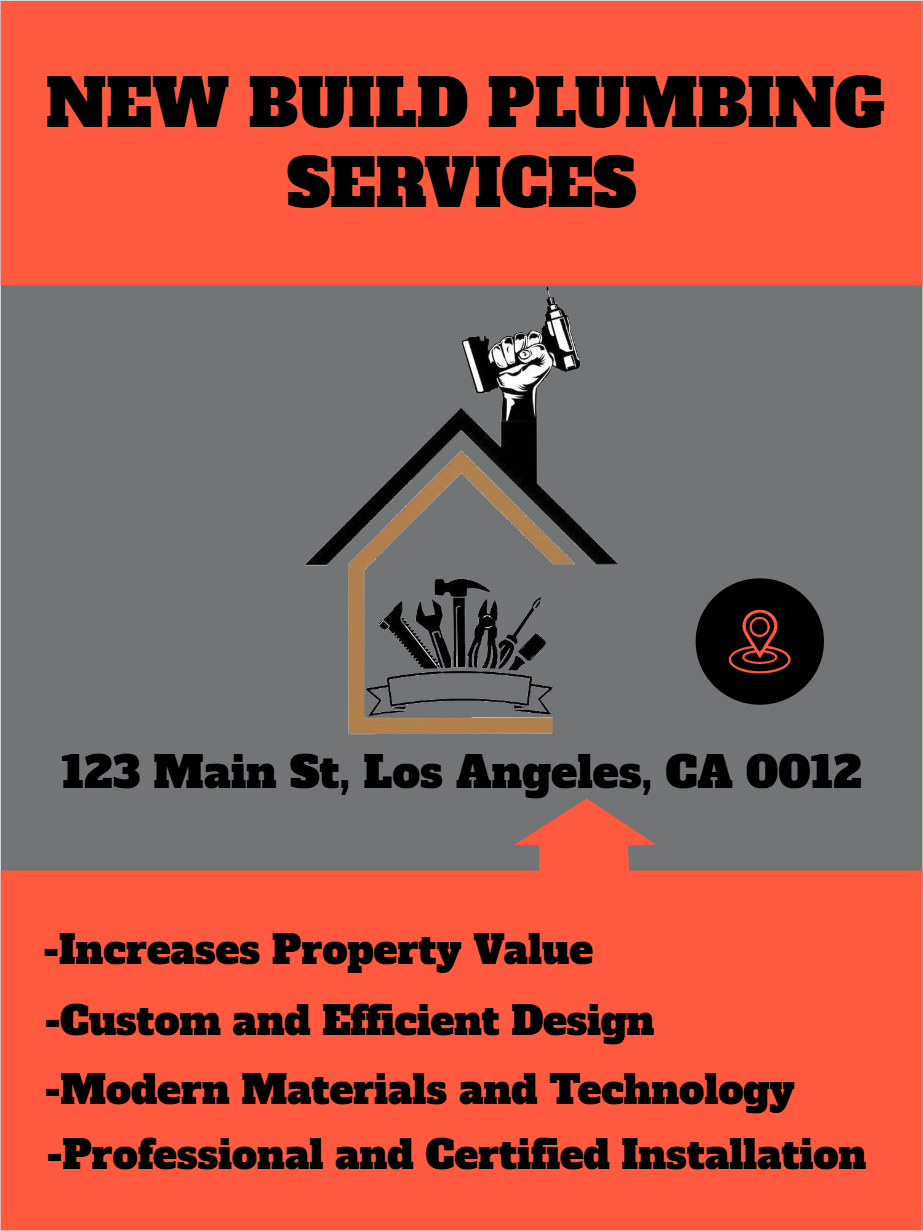 Custom Outdoor Yard Signs Multiple Sizes New Build Plumbing Services