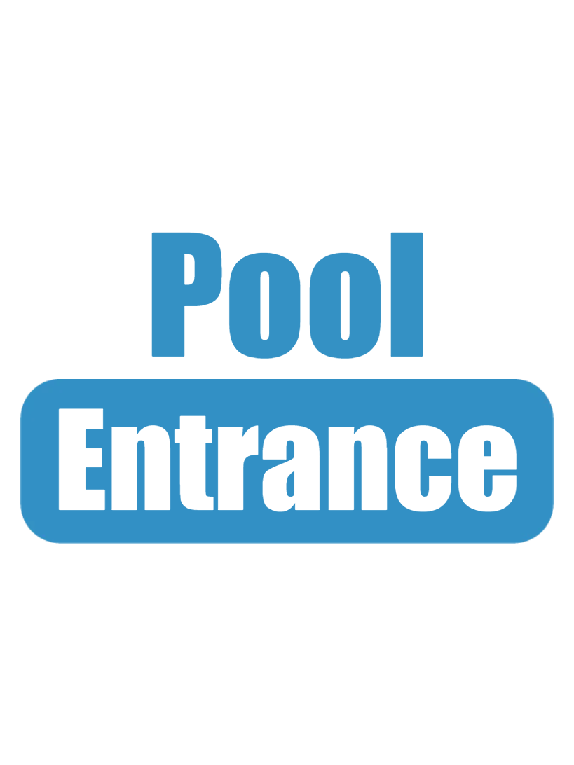 Custom Outdoor Yard Signs Multiple Sizes Pool Entrance