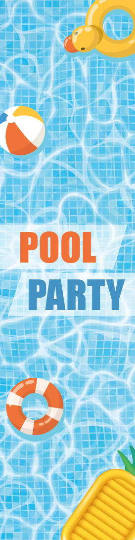 Custom Outdoor Yard Signs Multiple Sizes Pool Fun Party