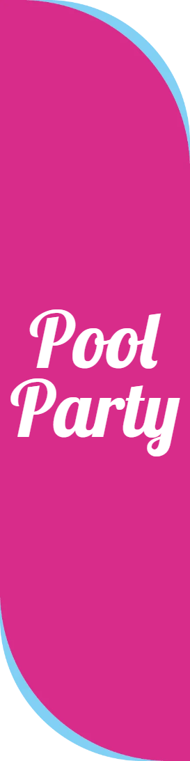 Custom Outdoor Yard Signs Multiple Sizes Pool Party Here