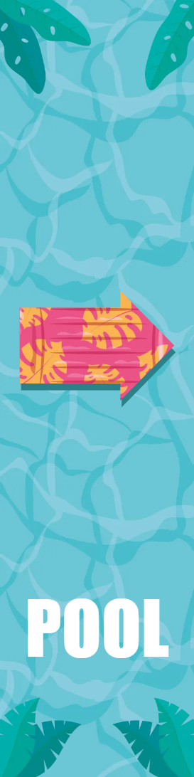 Custom Outdoor Yard Signs Multiple Sizes Pool Entrance Sign