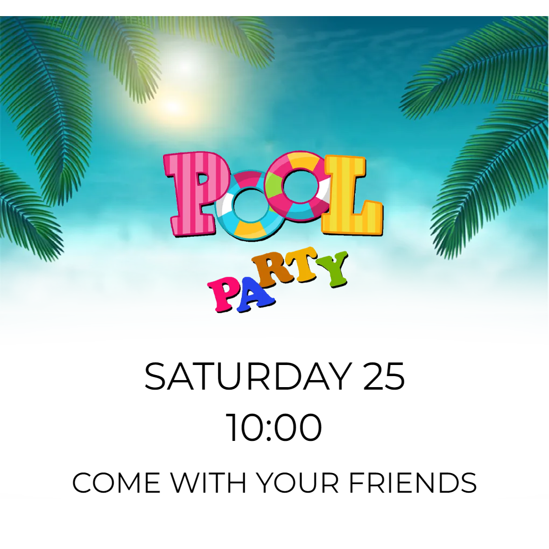 Custom Outdoor Yard Signs Multiple Sizes Colorful Pool Party