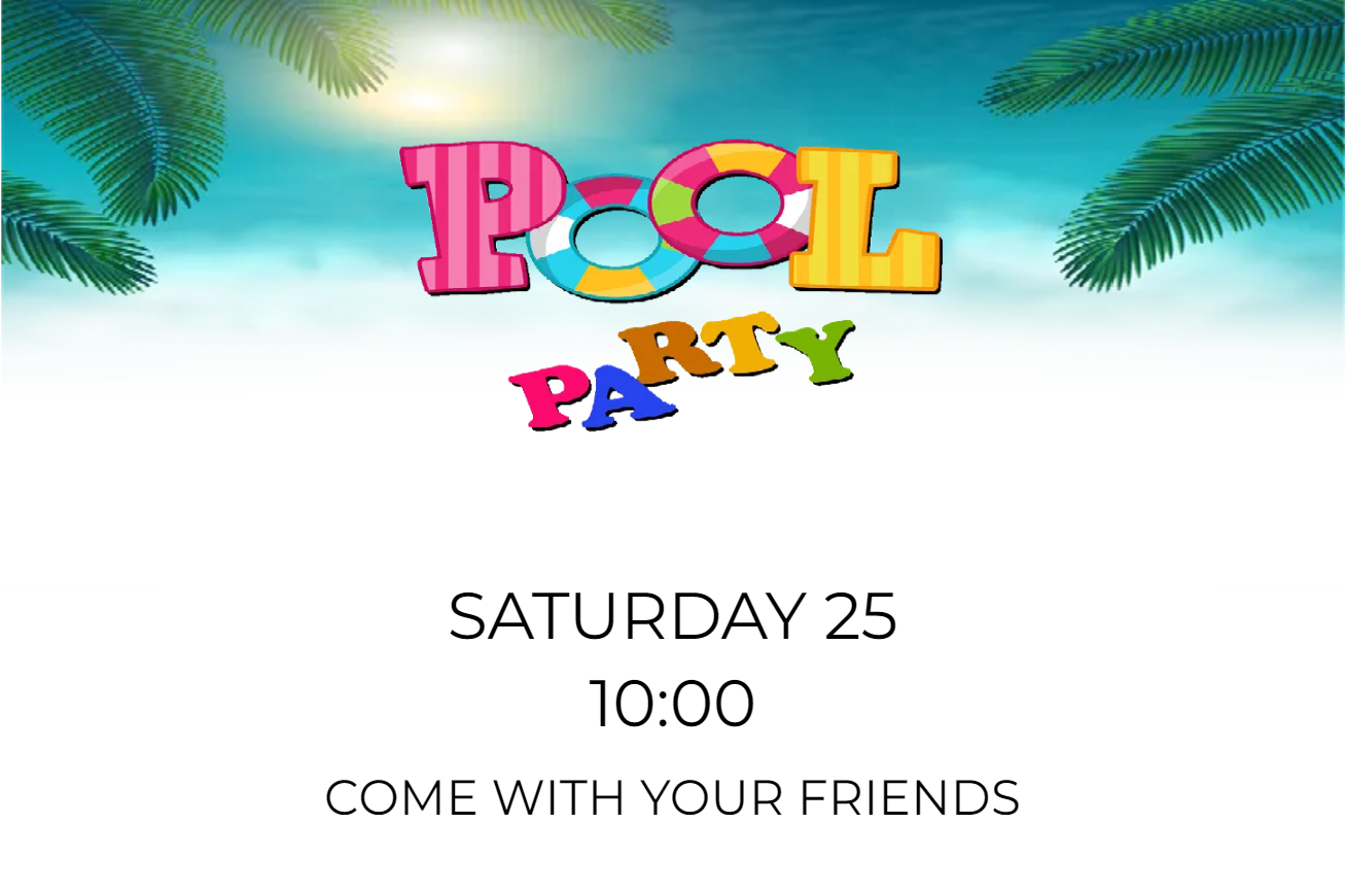 Custom Outdoor Yard Signs Multiple Sizes Colorful Pool Party