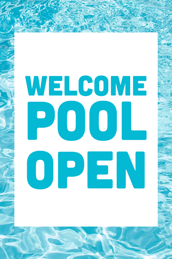 Custom Outdoor Yard Signs Multiple Sizes Welcome Pool Open