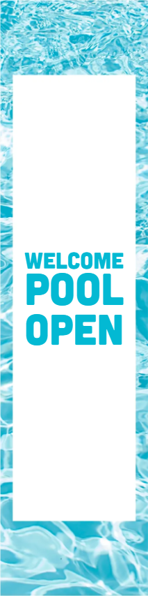Custom Outdoor Yard Signs Multiple Sizes Welcome Pool Open