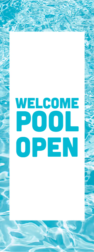 Custom Outdoor Yard Signs Multiple Sizes Welcome Pool Open