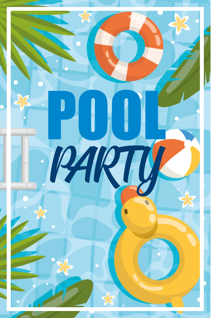 Custom Outdoor Yard Signs Multiple Sizes Kiddie Pool Party