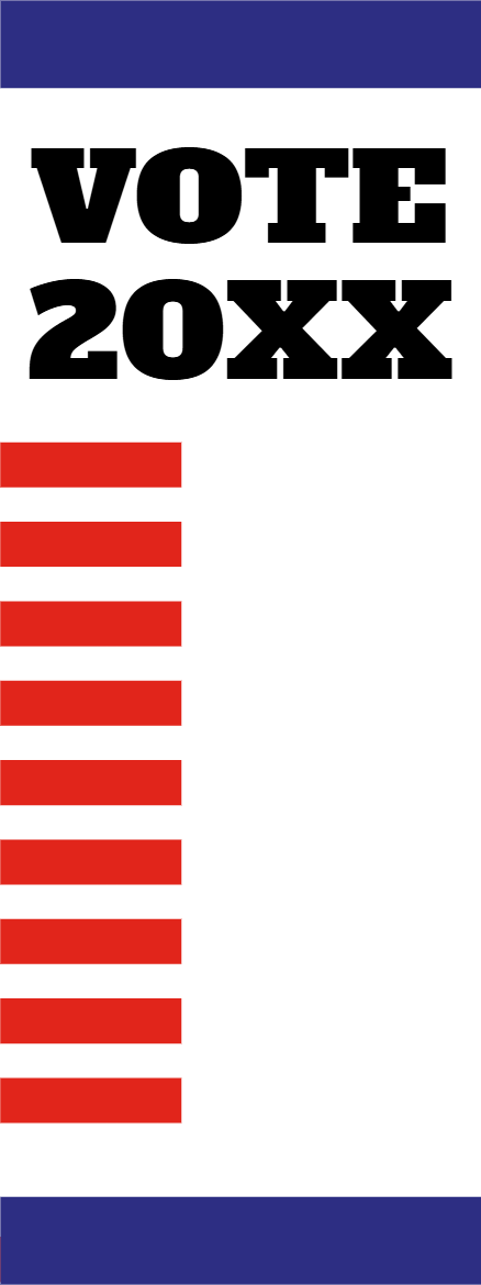 Custom Outdoor Yard Signs Multiple Sizes Vote 20XX