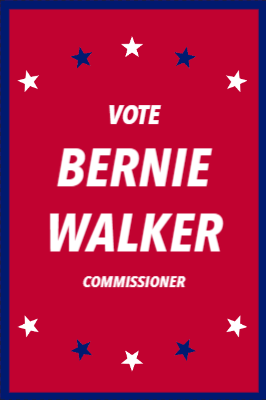 Custom Outdoor Yard Signs Multiple Sizes Commissioner