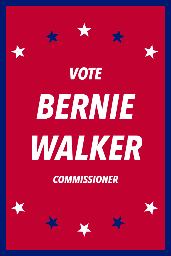 Custom Outdoor Yard Signs Multiple Sizes Commissioner