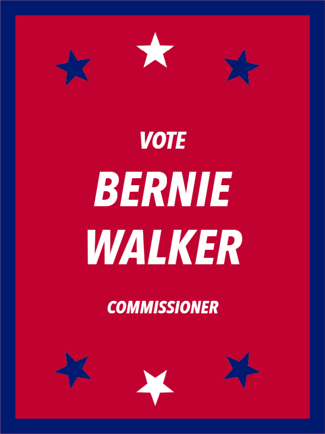 Custom Outdoor Yard Signs Multiple Sizes Commissioner