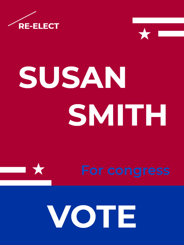 Custom Outdoor Yard Signs Multiple Sizes Congress