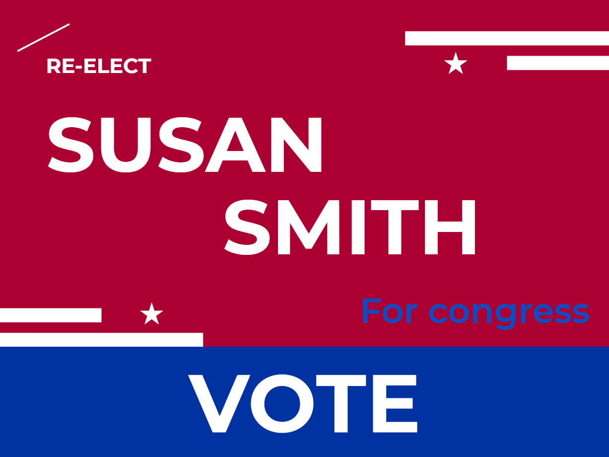 Custom Outdoor Yard Signs Multiple Sizes Congress