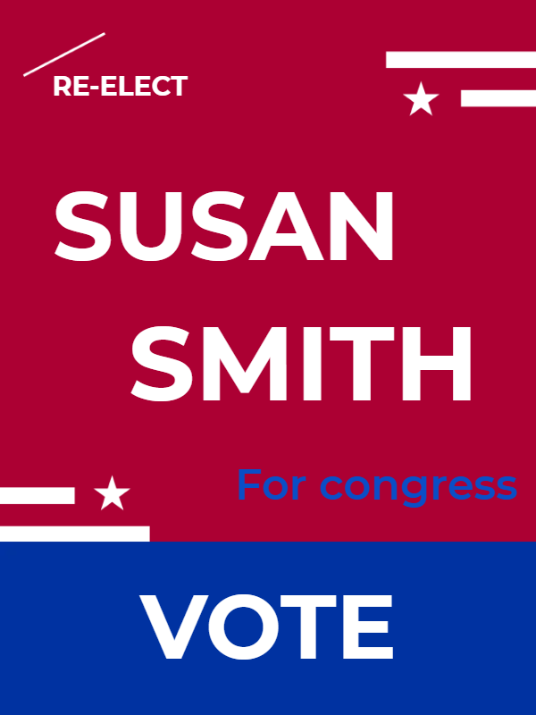 Custom Outdoor Yard Signs Multiple Sizes Congress