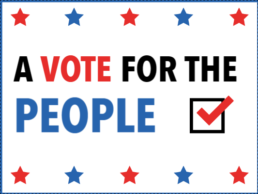 Custom Outdoor Yard Signs Multiple Sizes Vote For People